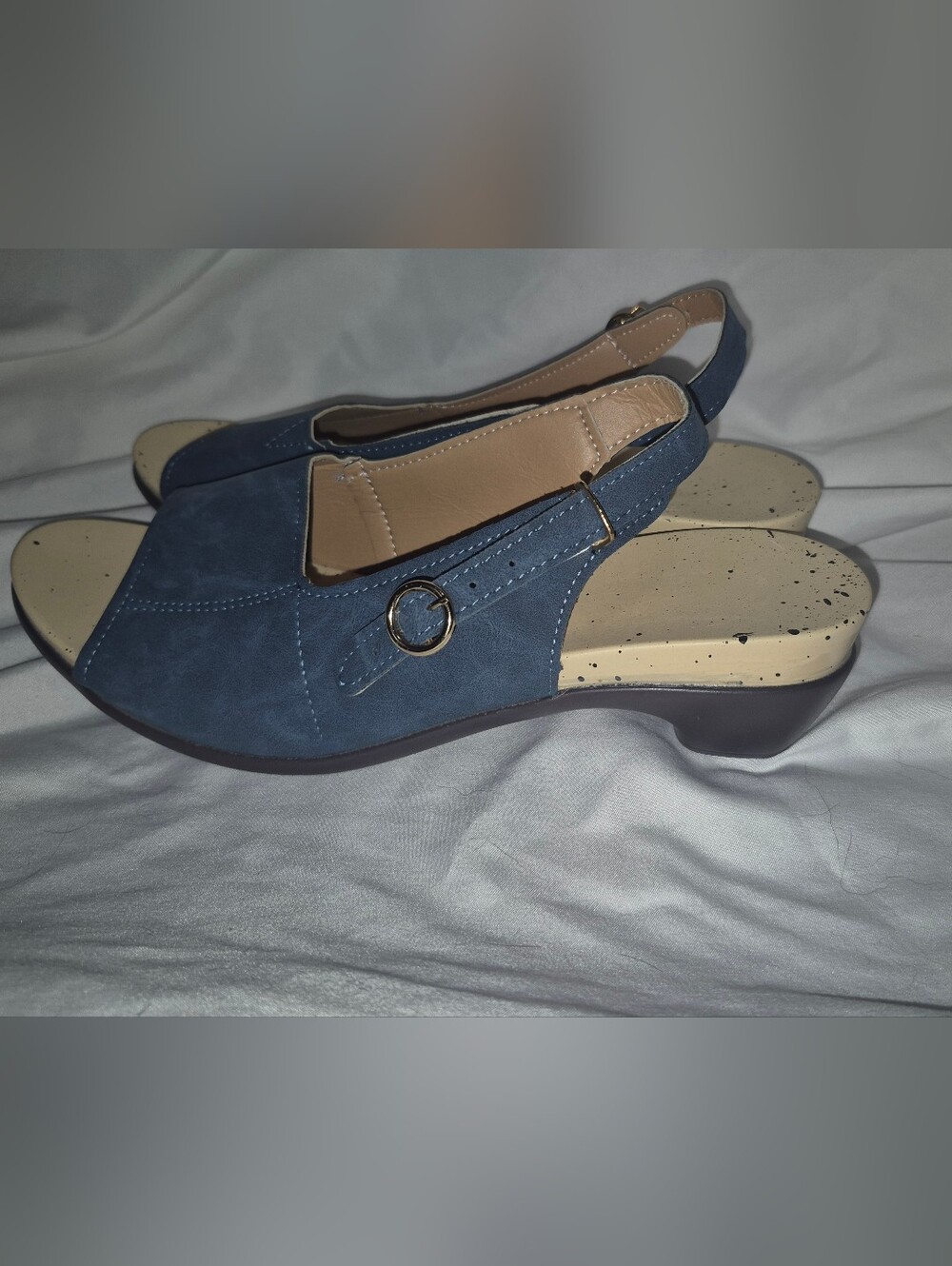 2 Womens Summer Sandals Blue/Black Size 41